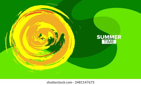 Sommer-Party-Hintergrund. Vektorillustration. HD-Layout, Banner, Poster, Grußkarte Vorlage Design