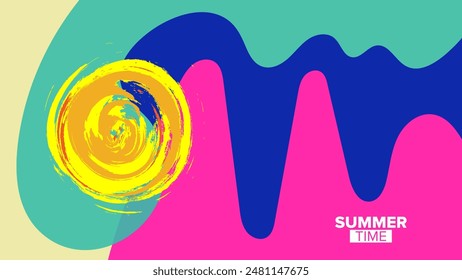 summer-party background. vector illustration. hd layout, banner, poster, greeting card template design