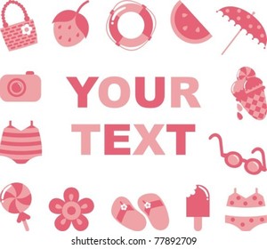 Summer`s clip-art