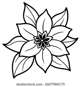 Summersweet flower line art vector art 