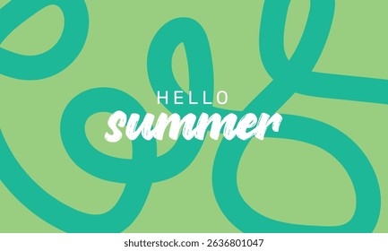 Summer-themed horizontal abstract background featuring bold, hand-drawn yellow lines. A minimalist modern art design, perfect for sales promotions, horizontal posters, web headers, social media posts,