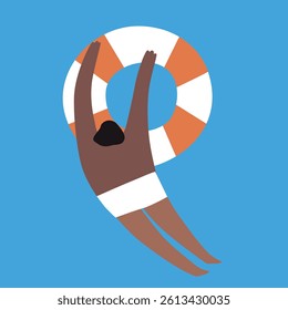 Summertime background with beach summer accessories, vector illustration.	
