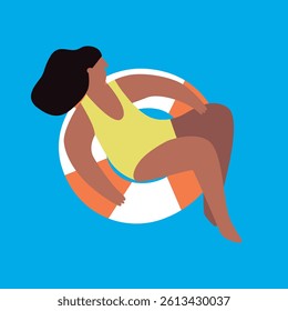 Summertime background with beach summer accessories, vector illustration.	