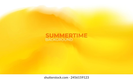 Summertime blurred background. Summer theme orange colored gradients for creative seasonal graphic design. Vector illustration.	