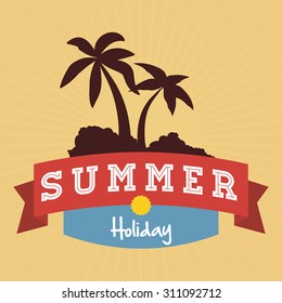 Summertime digital design, vector illustration 10 eps graphic