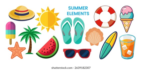 Summertime Fun:  A Collection of Bright and Cheerful Summer Icons