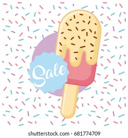 summertime ice cream cartoon