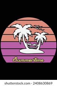 
Summertime - Summer Vacation eps cut file for cutting machine