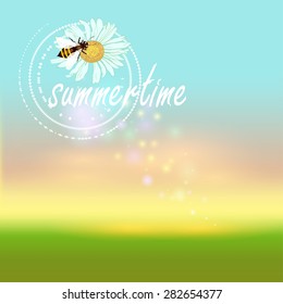Summertime vector background
