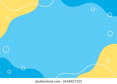 Summery abstract design frame illustration