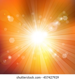 Fondo de verano con diseño de arranque