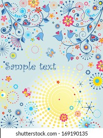 Summery colorful poster