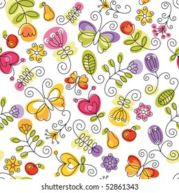 summery floral background