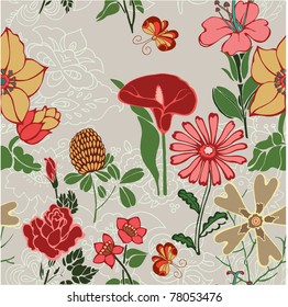 summery floral background