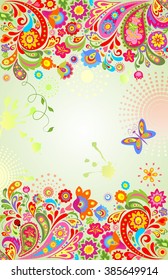 Summery floral banner