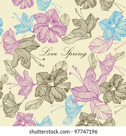 summery floral card