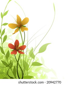 Summery flower background. You'll find more flower backgrounds in my portfolio!