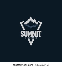 Summit Adventure Camp Logo Vector Template