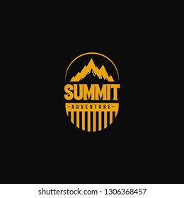 Summit Adventure Camp Logo Vector Template