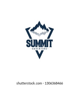 Summit Adventure Camp Logo Vector Template