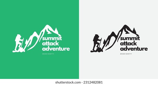 summit attack logo design for identity brand 