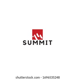 Summit Illustration And Symbol, Vector Illustration, Mountain Logo.