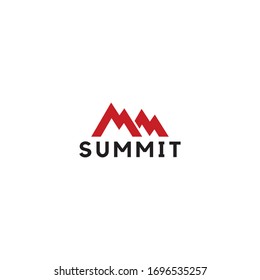 Summit Illustration And Symbol, Vector Illustration, Mountain Logo.