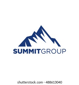 Summit Illustration And Symbol, Vector Illustration Of Mountain, Mountain Logo