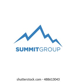summit illustration and symbol, vector illustration of mountain, mountain logo