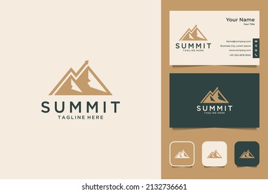 summit investment logo design and business card