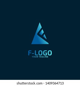 Summit Letter F Logo on Dark Blue Background