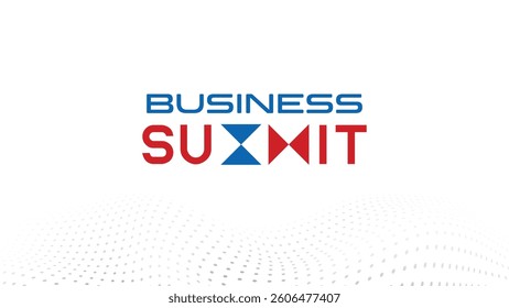 Summit Logo Design in bold blue and red text