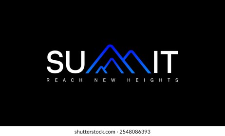 Vector de diseño de logotipos de Summit