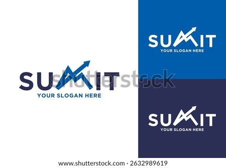 summit logo template, summit design, growth design	