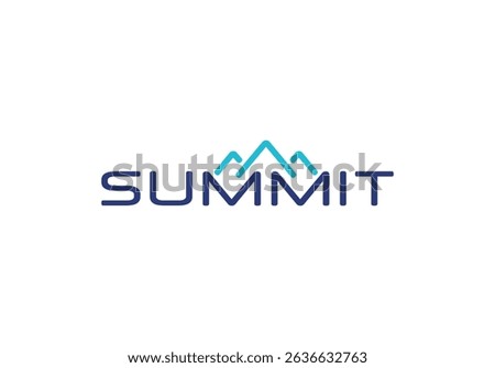 summit logo template, summit design, growth design	