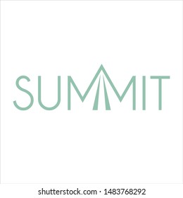 Summit Logotype. Vector Icon And Logo.