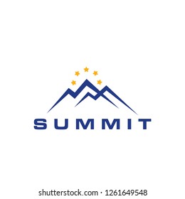 summit mountain logo DESIGN VECTOR