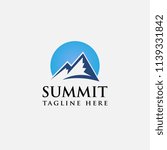 Summit mountain logo template