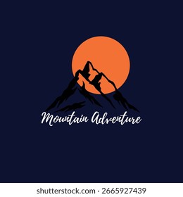 Summit your creative goals with this powerful "Mountain Adventure" typographic design! Crisp, nature-inspired lettering channels raw wilderness energy, alpine exploration, and off-grid wanderlust.