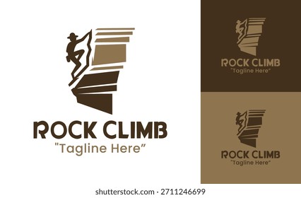 Ein Gipfellogo für Kletterteams, Sportveranstaltungen und Outdoor Lifestyle Branding.