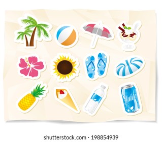 summmer sea icons