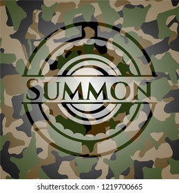 Summon on camouflaged pattern