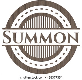 Summon realistic wood emblem