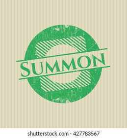 Summon with rubber seal texture