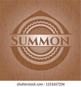 Summon vintage wooden emblem