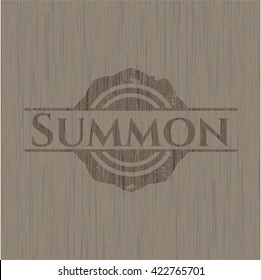 Summon vintage wooden emblem