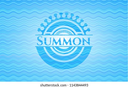 Summon water style badge.