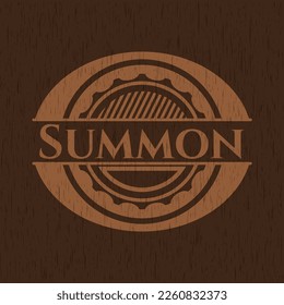 Summon wood emblem. Vintage. Vector Illustration. 