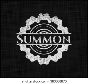 Summon written on a chalkboard