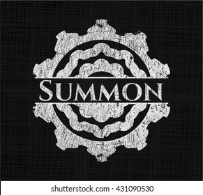Summon written on a chalkboard